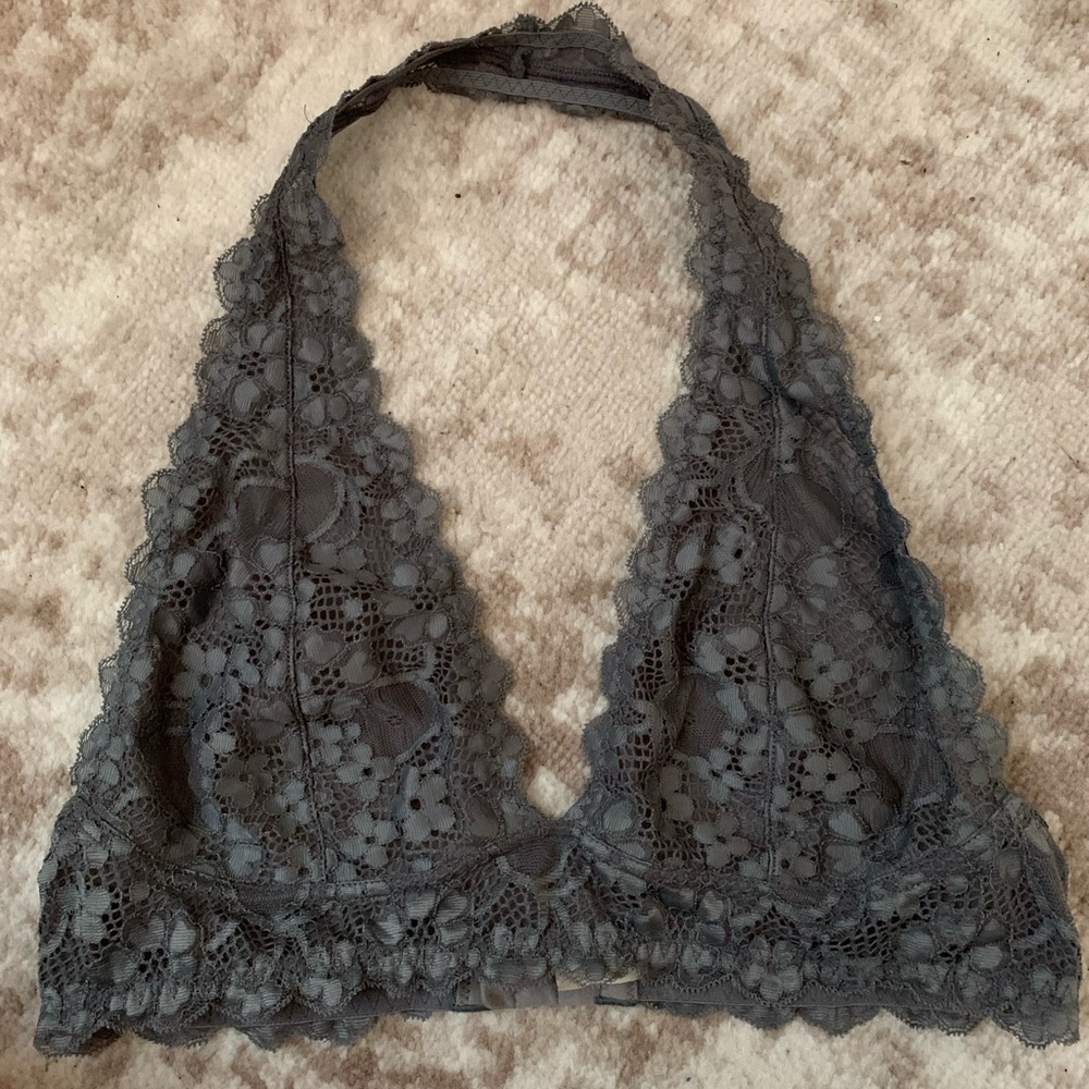 Free People Lace Halter Bralette